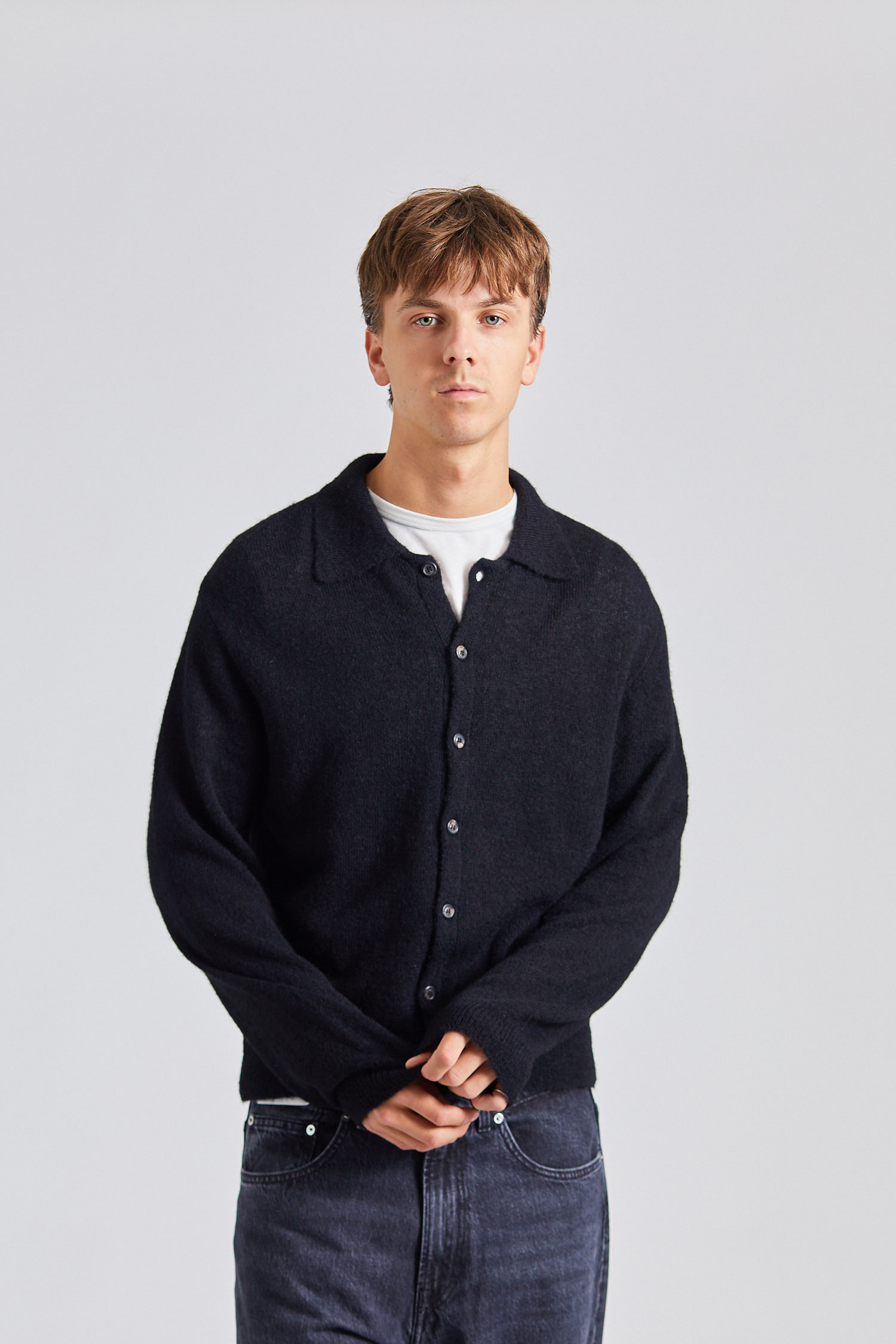Evening Polo Black | OUR LEGACY | Herre | Retro